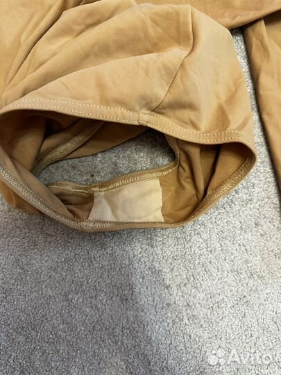 Боди бежевый под платье для фигурного катания