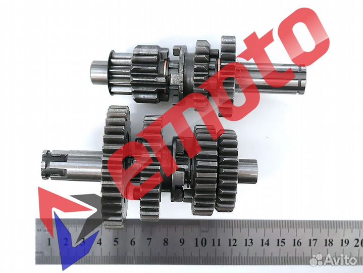 Валы кпп в сборе двигатель 139FMB 50-110 сс под иг