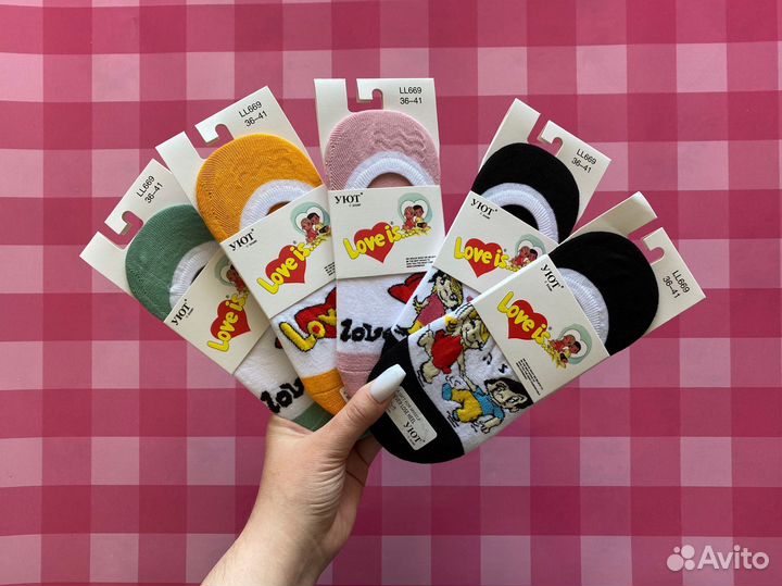 Носки женские Love is следки