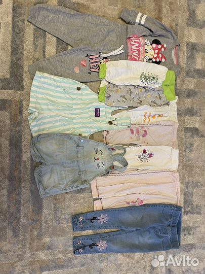 Вещи для девочки пакетом р74-86