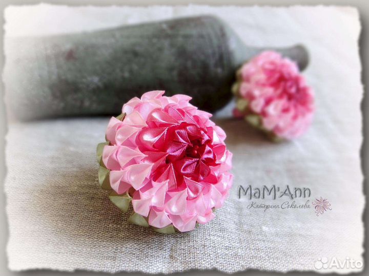 Бантики, заколки, резинки ручная работа