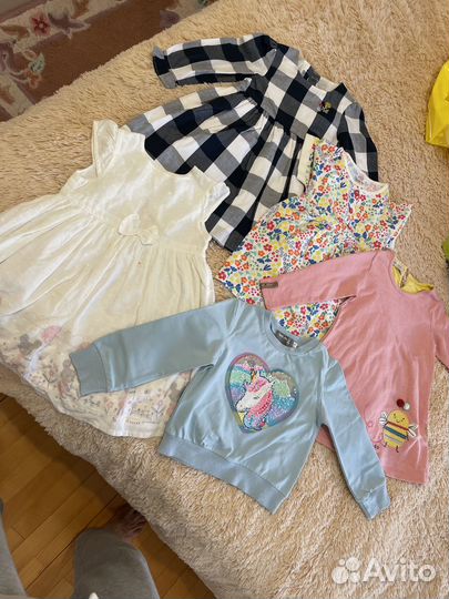 Вещи для девочки пакетом 68,74,80,86,92,98