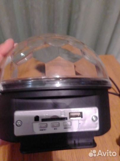 Цветомузыка, диско шар, micro SD и USB