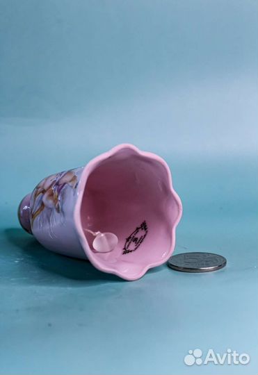 Колокольчики розовый фарфор ч-3