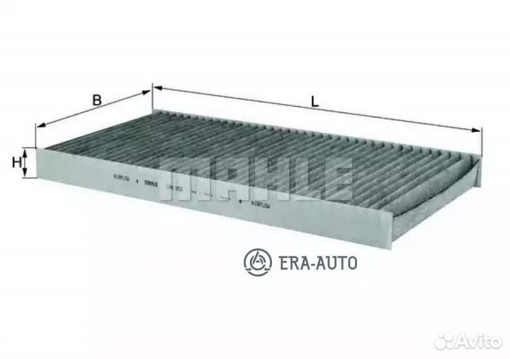 Mahle LAK252 Фильтр салона mercedes W169,245 150-2