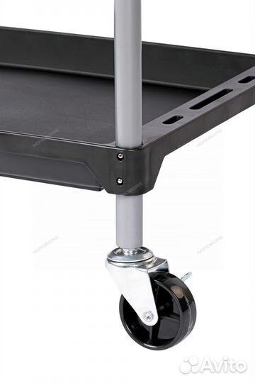 Тележка инструментальная с 3 пластиковыми полками