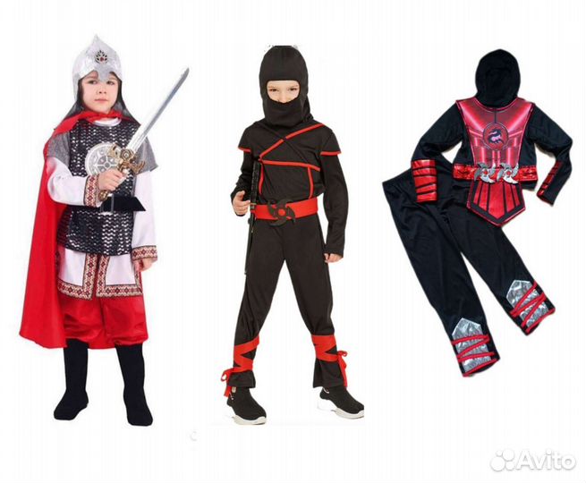Костюм ниндзя. Костюм Богатыря. Прокат