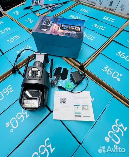 Уличная Wi-Fi камера с 2-мя объективами