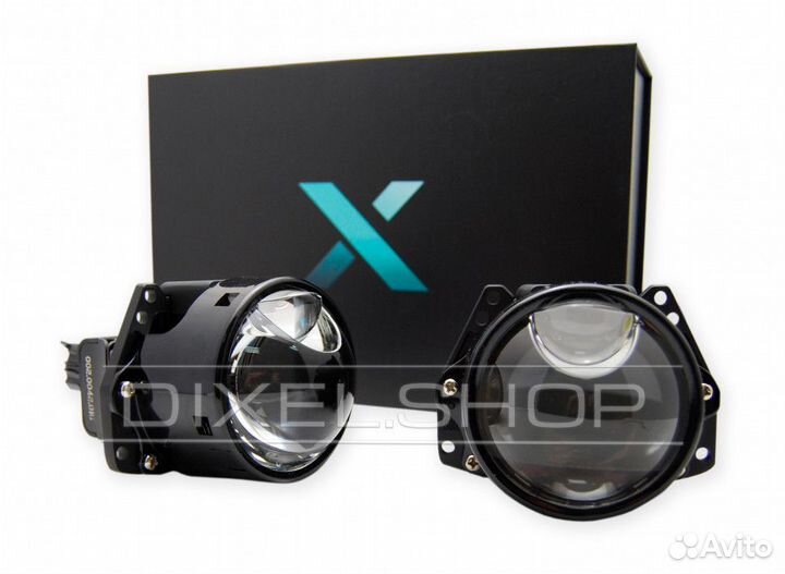 Светодиодные Bi Led линзы Dixel YH3D 5000к (2шт)