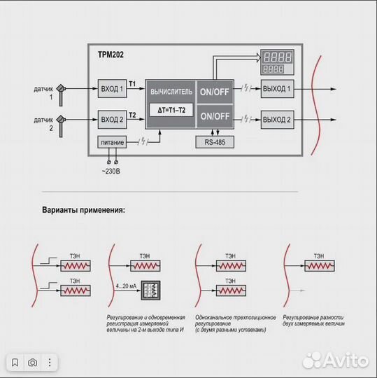 Трм202-Щ2.рр Терморегулятор/термостат овен