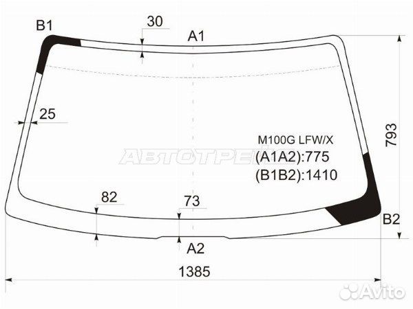 Стекло лобовое