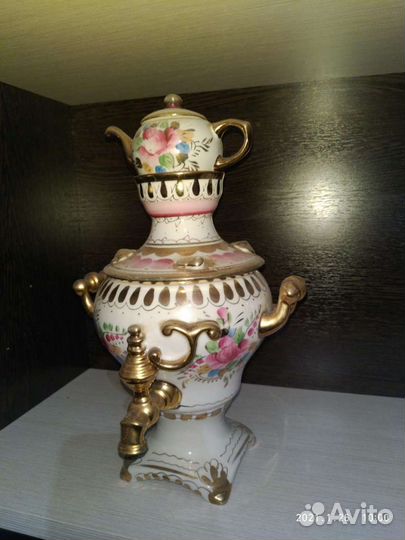 Винтажный фарфоровый набор, Гжель, СССР