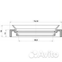 Сальник привода (41x74x11x18) toyota land cruiser