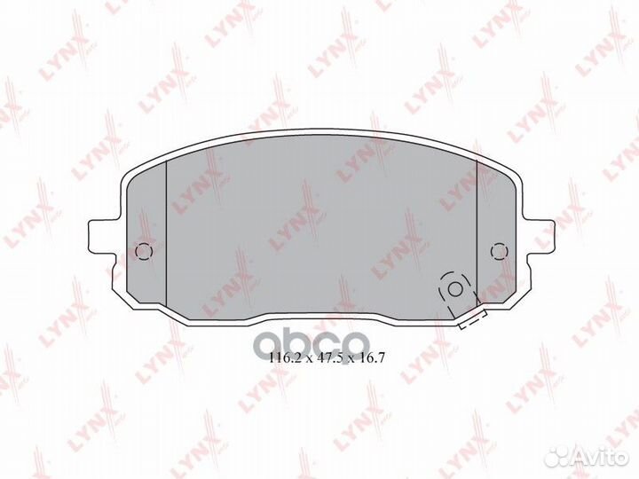 Колодки тормозные дисковые перед BD4409 LYN