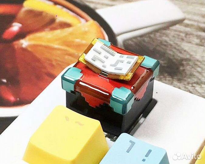 Кастомные кейкапы по Minecraft