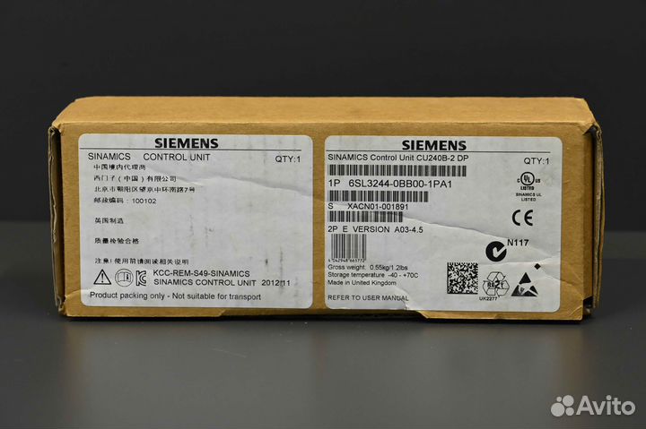 Siemens 6SL3244-0BB00-1PA1 новый, 1 шт