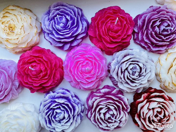 Подарок для девушки (свеча ручной работы)