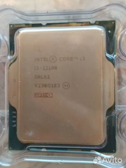 Процессор Intel core i3 12100, с видеоядром