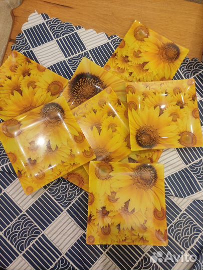 Квадратный набор тарелок