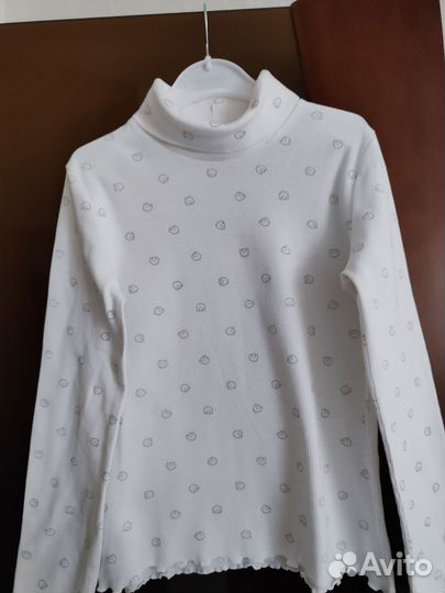 Блузки, водолазки р.140-146(2шт.)