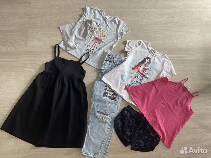 Вещи пакетом на девочку 134-140