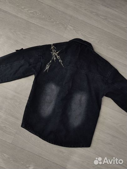 Джинсовая рубашка Stone island