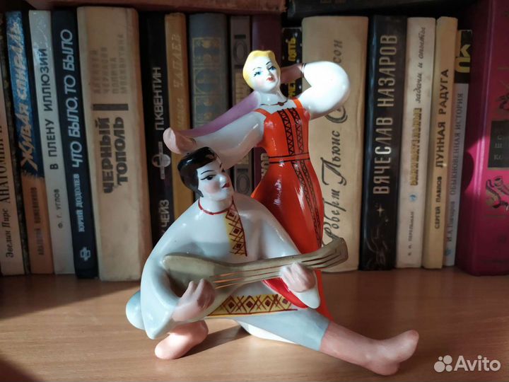 Статуэтка Плясуны, фарфор СССР, Полонне