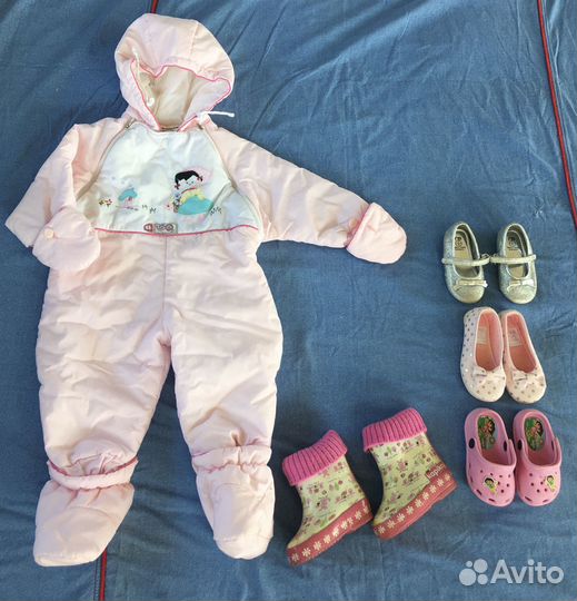 Пакет фирменной одежды на девочку 0-12 мес
