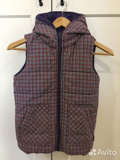 Жилетка для мальчика двусторонняя 7-9