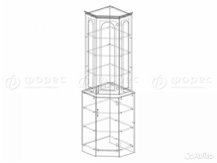 Буфет угловой Вероника