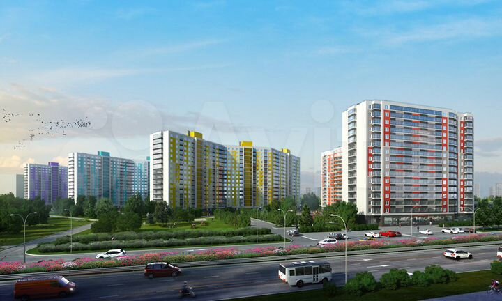 2-к. квартира, 58 м², 4/14 эт.