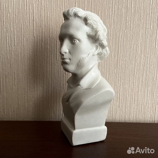 Бюст Пушкина. Бюст поэта 14 см