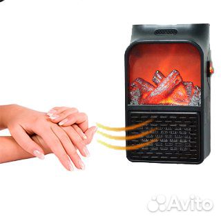 Мини обогреватель с имитацией камина