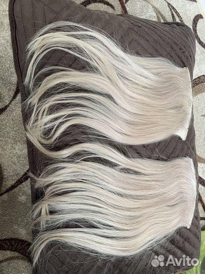 Волосы натуральные на заколках