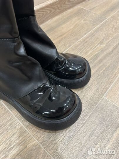 Сапоги черные 39