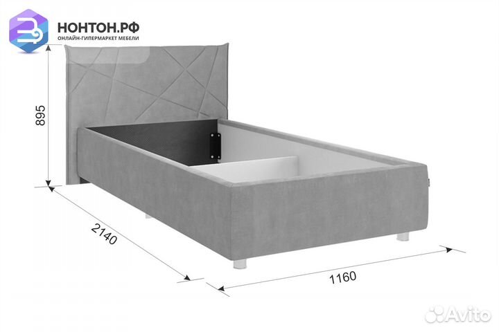 Кровать Квест зеленая
