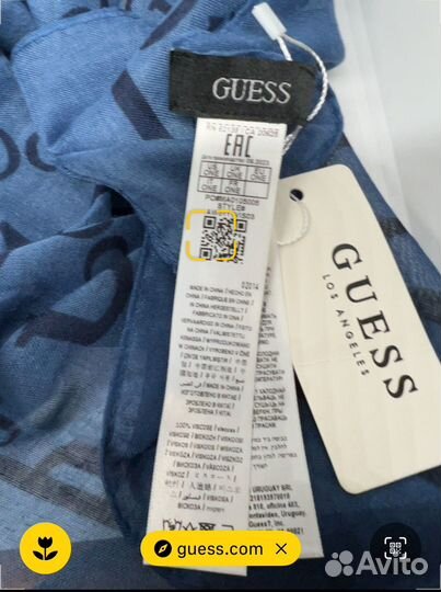 Палантин guess шарф. Вискоза. Оригинал