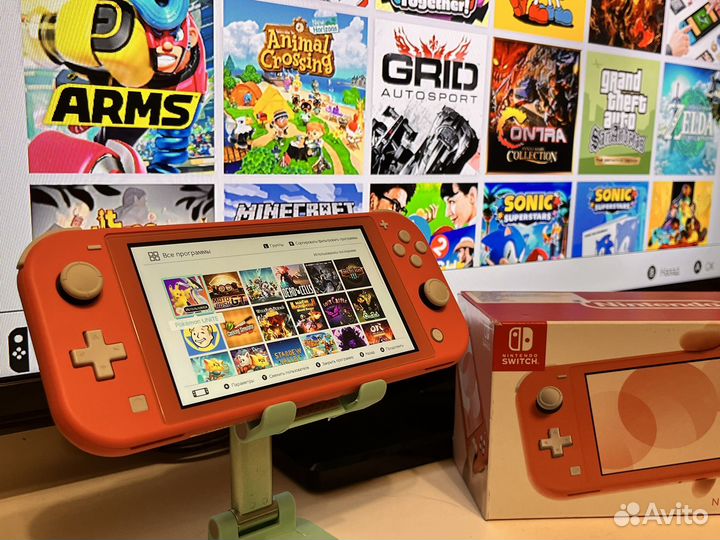 Nintendo switch lite с играми 128gb