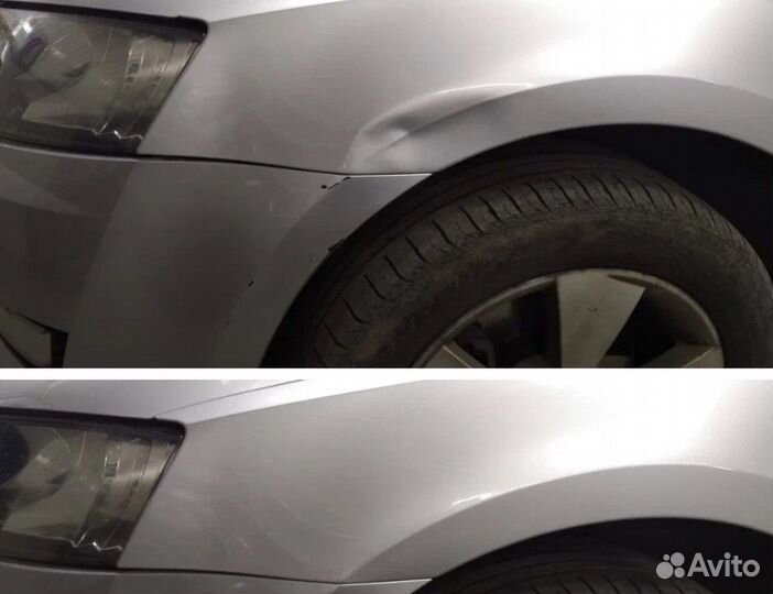 Удаление вмятин без покраски на Lexus, пдр, PDR