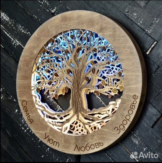Новое световое панно - ночник Дерево жизни