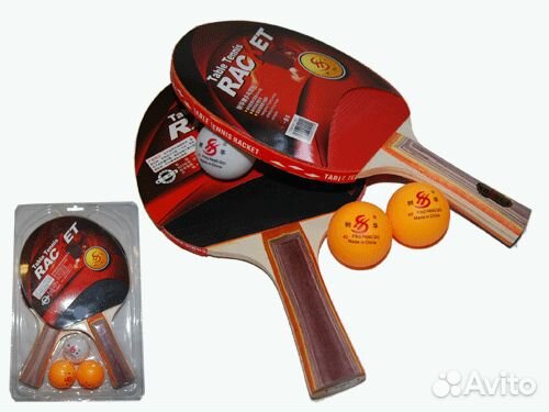 Набор д/наст.тенниса 1* (2рак + 3шара), 1202 11093