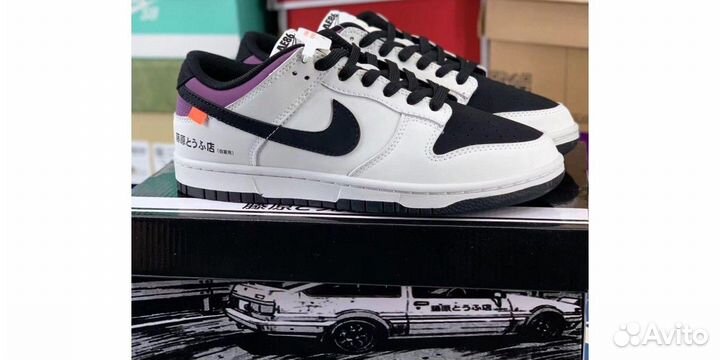 Кроссовки кеды Nike SB Dunk Toyota AE86 Initial D