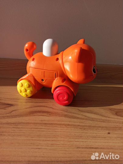 Котик на колёсиках. Игрушка развивающая