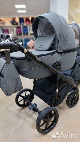 Коляска 2в1 Adamex Mateo tip (графит серый)