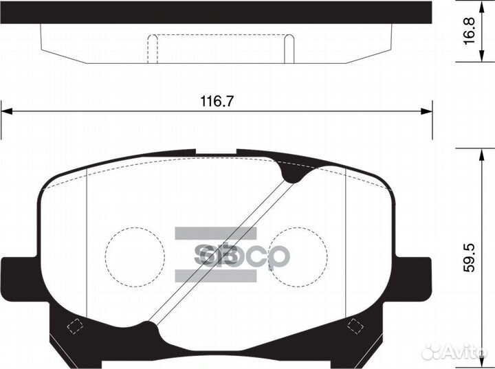 SP1591 колодки дисковые передние Toyota Previa