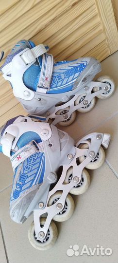 Роликовые коньки раздвижные размер 31-34
