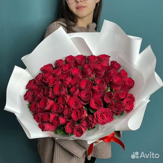 Букет роз 51 101 роза