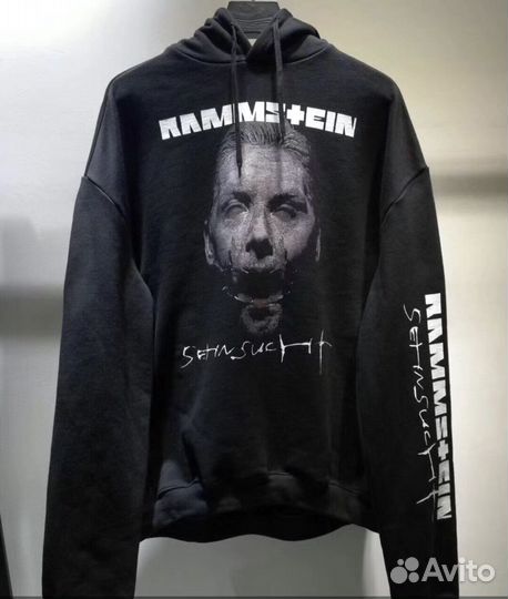 Vetements rammstein hoodie купить в Москве | Личные вещи | Авито