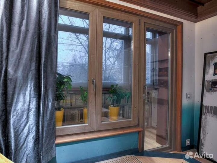 Балконный блок с окнами (дверь на балкон)