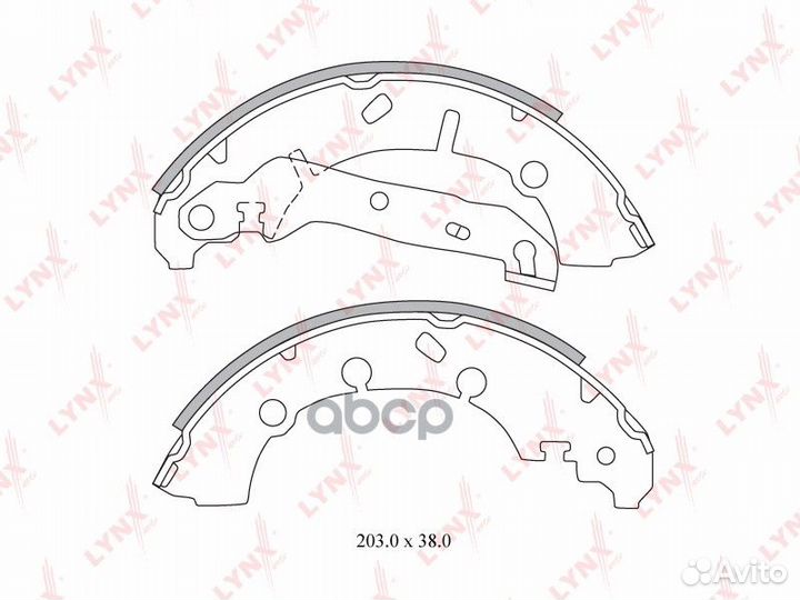 Колодки тормозные задние BS-3001 lynxauto